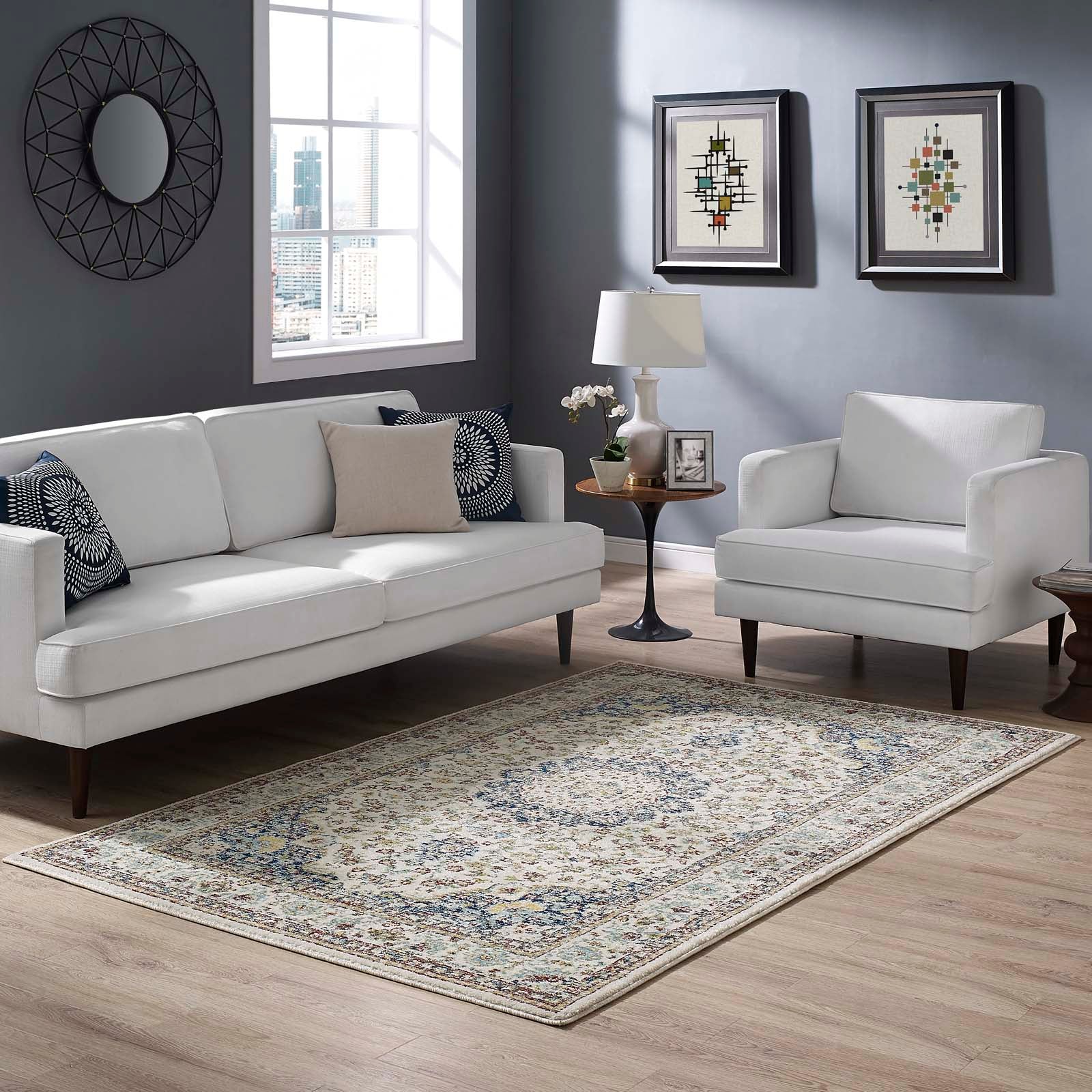 Modway Indoor Rugs - Meryam 5' x 8' Area Rug Multicolored