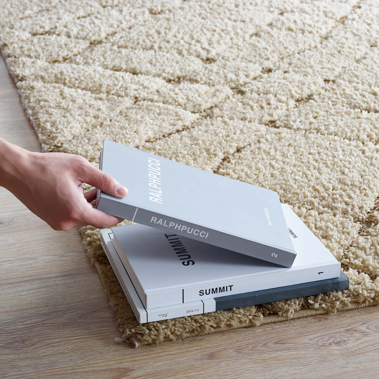 Modway Indoor Rugs - Jubilant Verona Abstract Geometric 8' X 10' Area Rug Creame & Beige