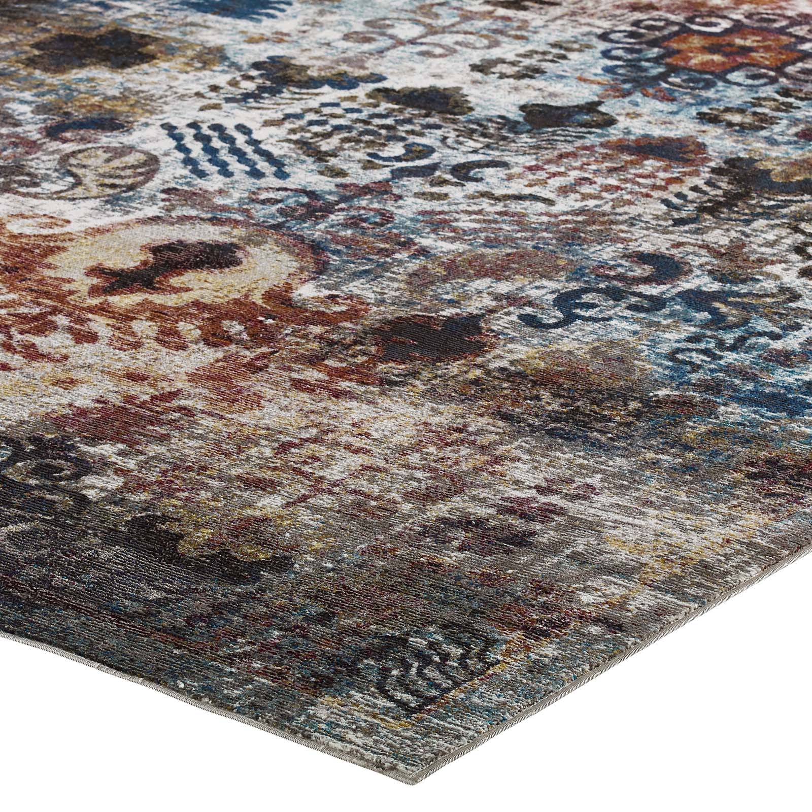 Modway Indoor Rugs - Success Tahira Transitional Moroccan Trellis 5x8 Area Rug Multicolored