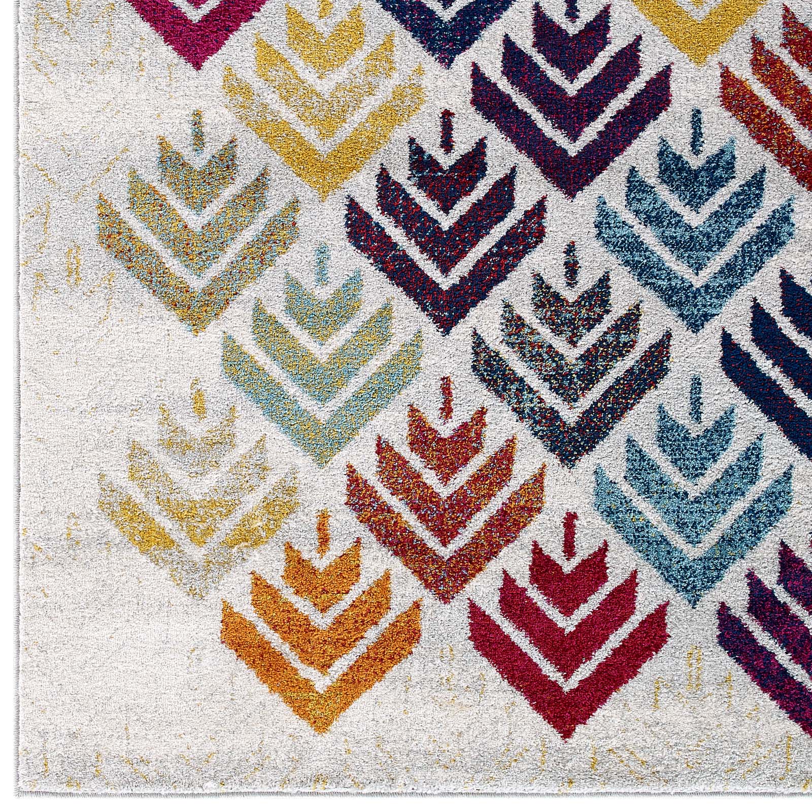 Modway Indoor Rugs - Entourage Florin Abstract Floral 5' x 8' Area Rug Multicolor