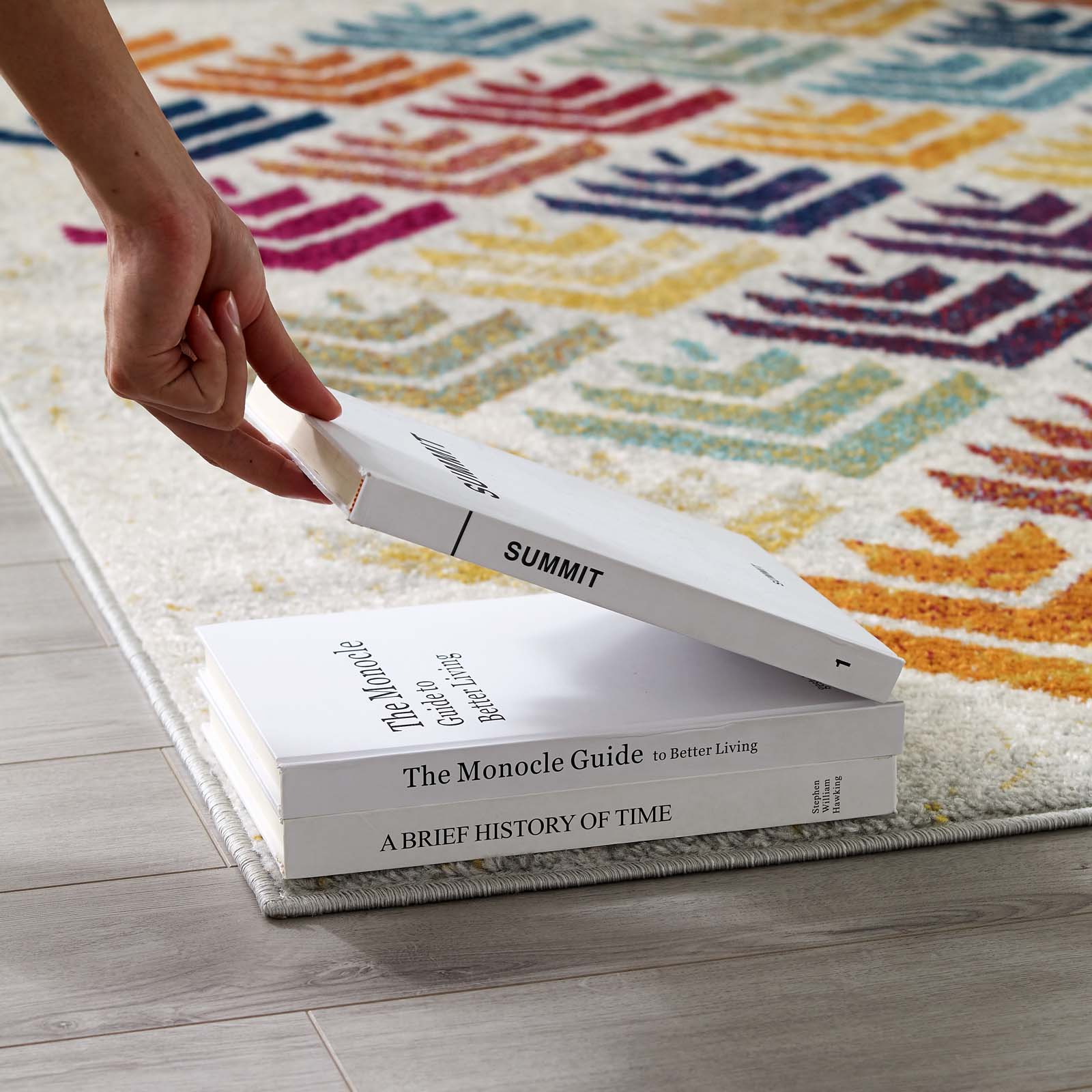 Modway Indoor Rugs - Entourage Florin Abstract Floral 5' x 8' Area Rug Multicolor