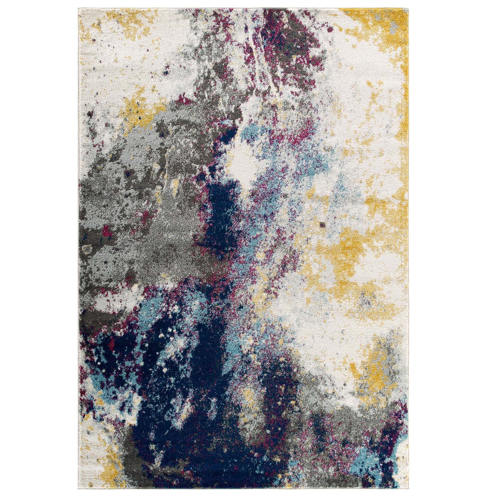 Modway Indoor Rugs - Entourage Adeline Contemporary Modern Abstract 8x10 Area Rug Multicolored