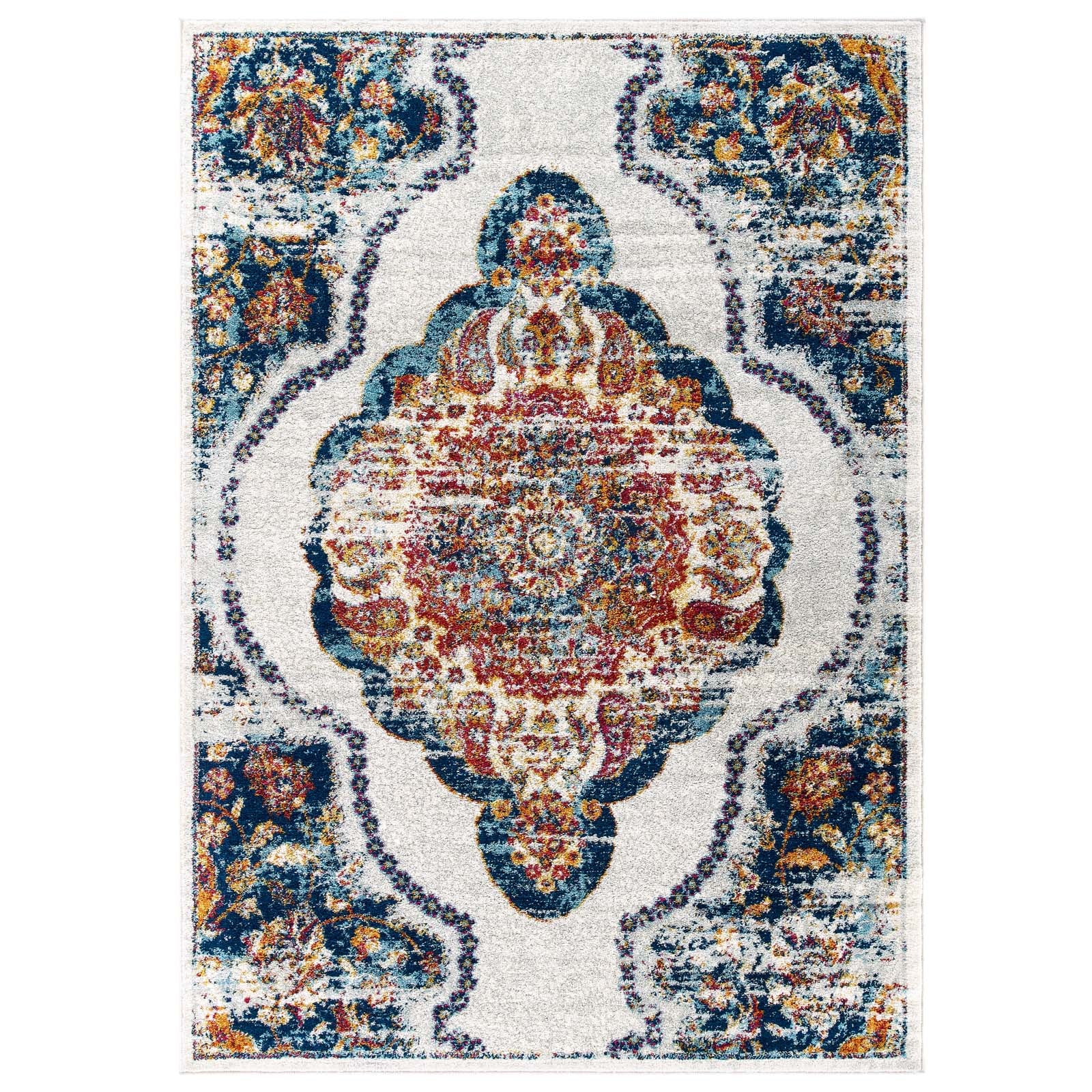 Modway Indoor Rugs - Entourage Malia 5' x 8' Area Rug Multicolored