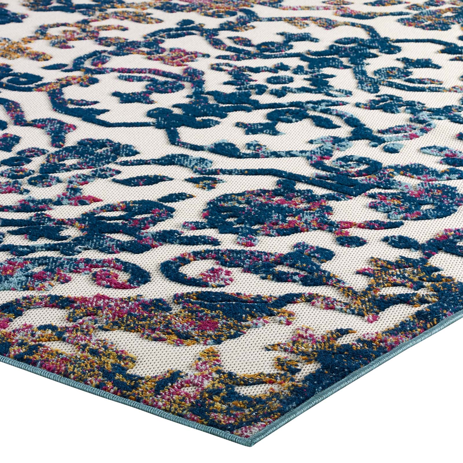 Modway Outdoor Rugs - Reflect Primrose 5x8 Outdoor Rug Multicolored