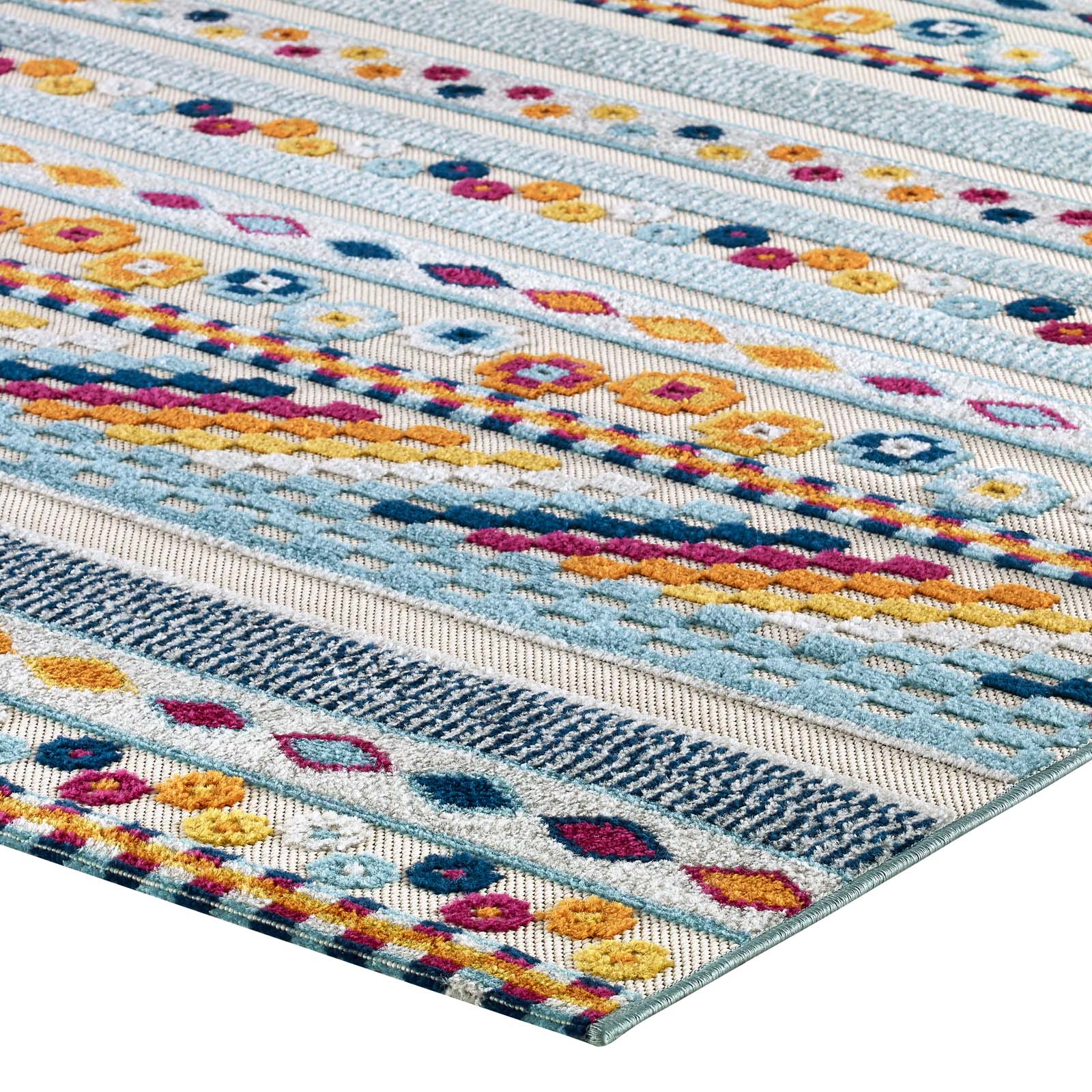 Modway Outdoor Rugs - Reflect Cadhla Vintage Abstract 8'x10' Outdoor Area Rug Multicolor