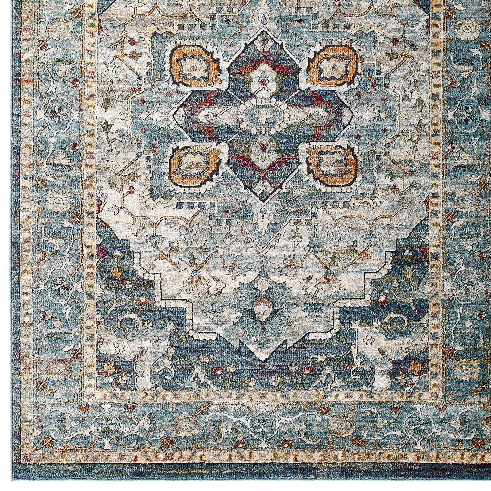 Modway Indoor Rugs - Tribute Diantha Vintage Floral 5' x 8' Area Rug Multicolor