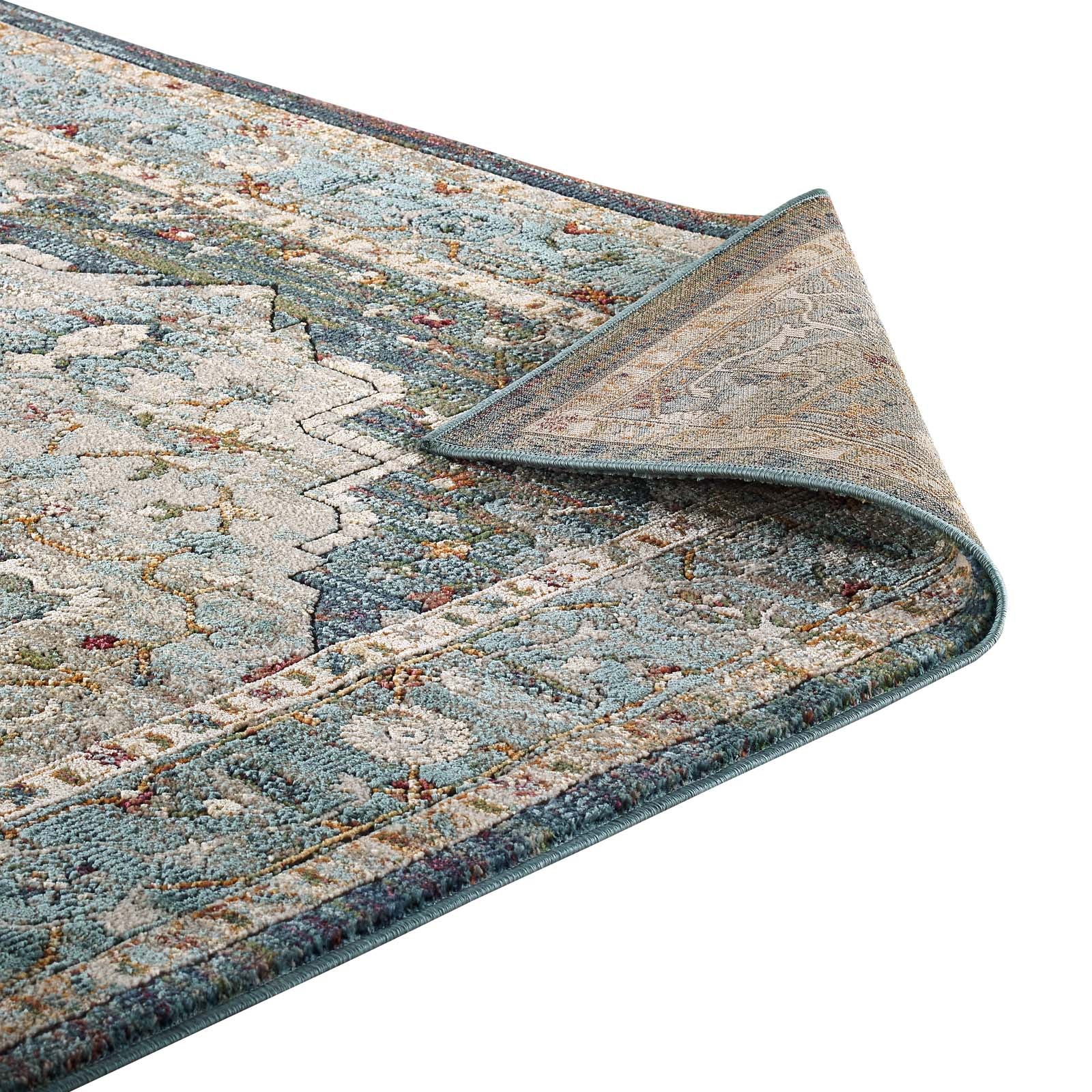 Modway Indoor Rugs - Tribute Diantha Vintage Floral 5' x 8' Area Rug Multicolor