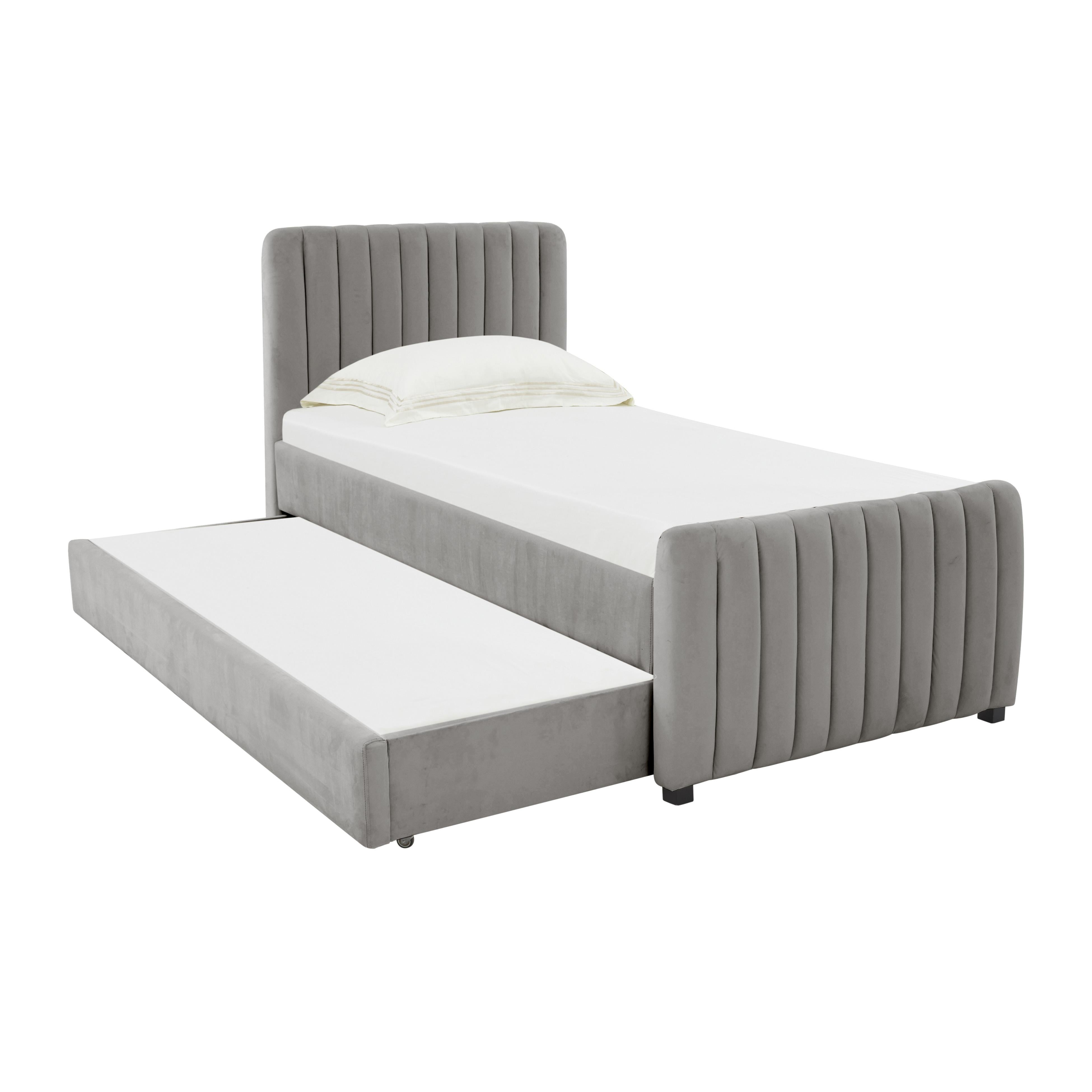 Tov Furniture Beds - Angela Grey Trundle in Twin