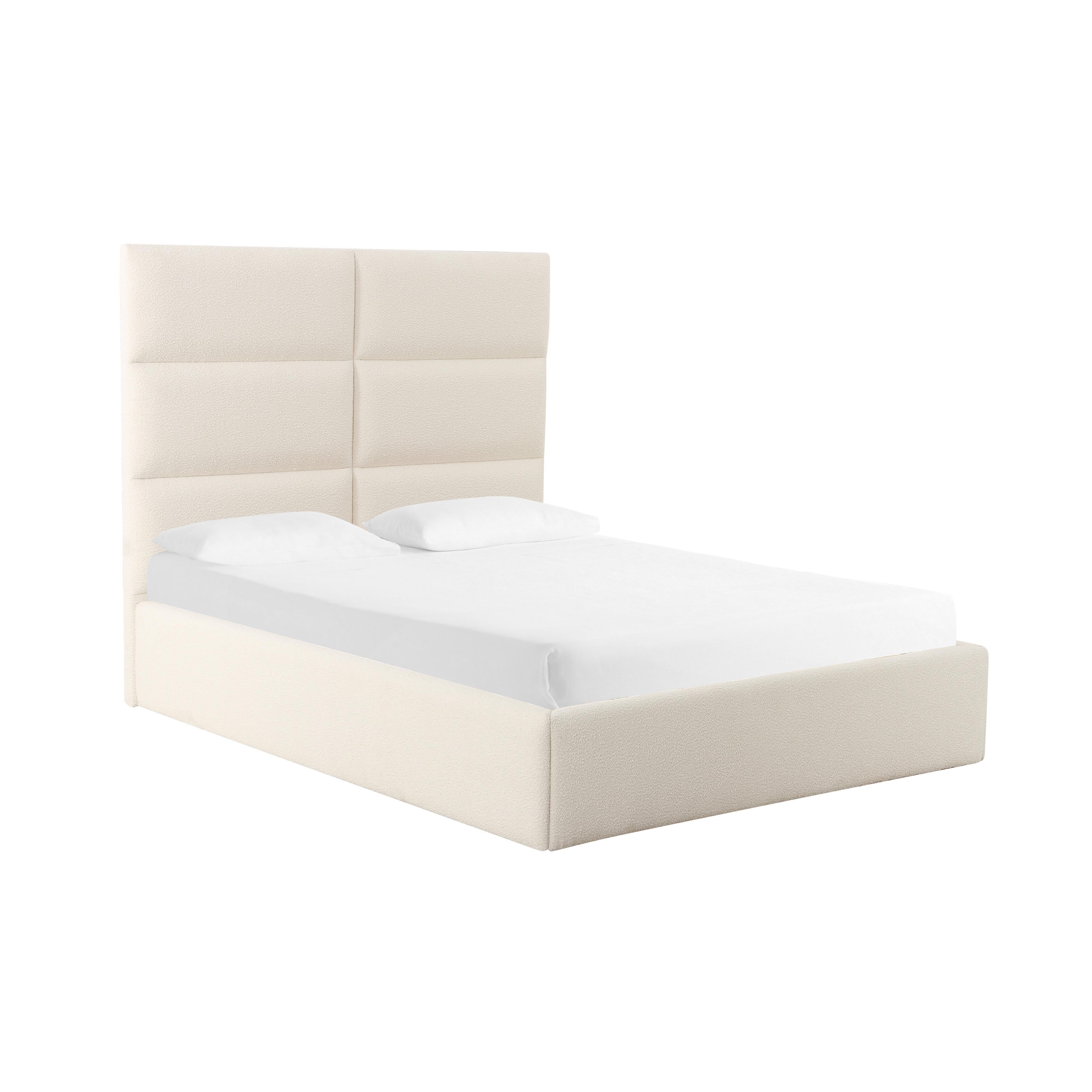 Tov Furniture Beds - Eliana Cream Boucle King Bed