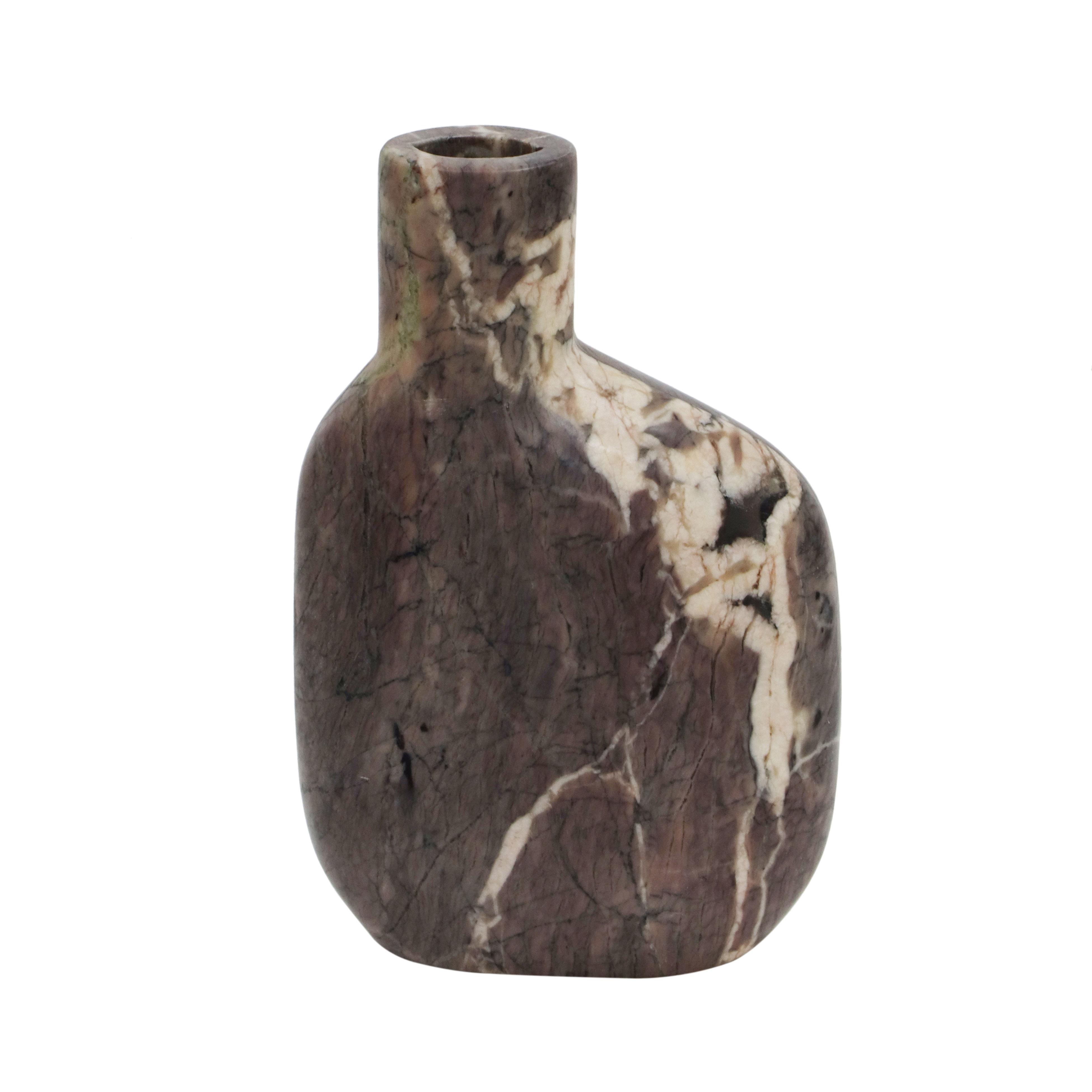 Tov Furniture Vases - Pika Grey Marble Vase - Medium
