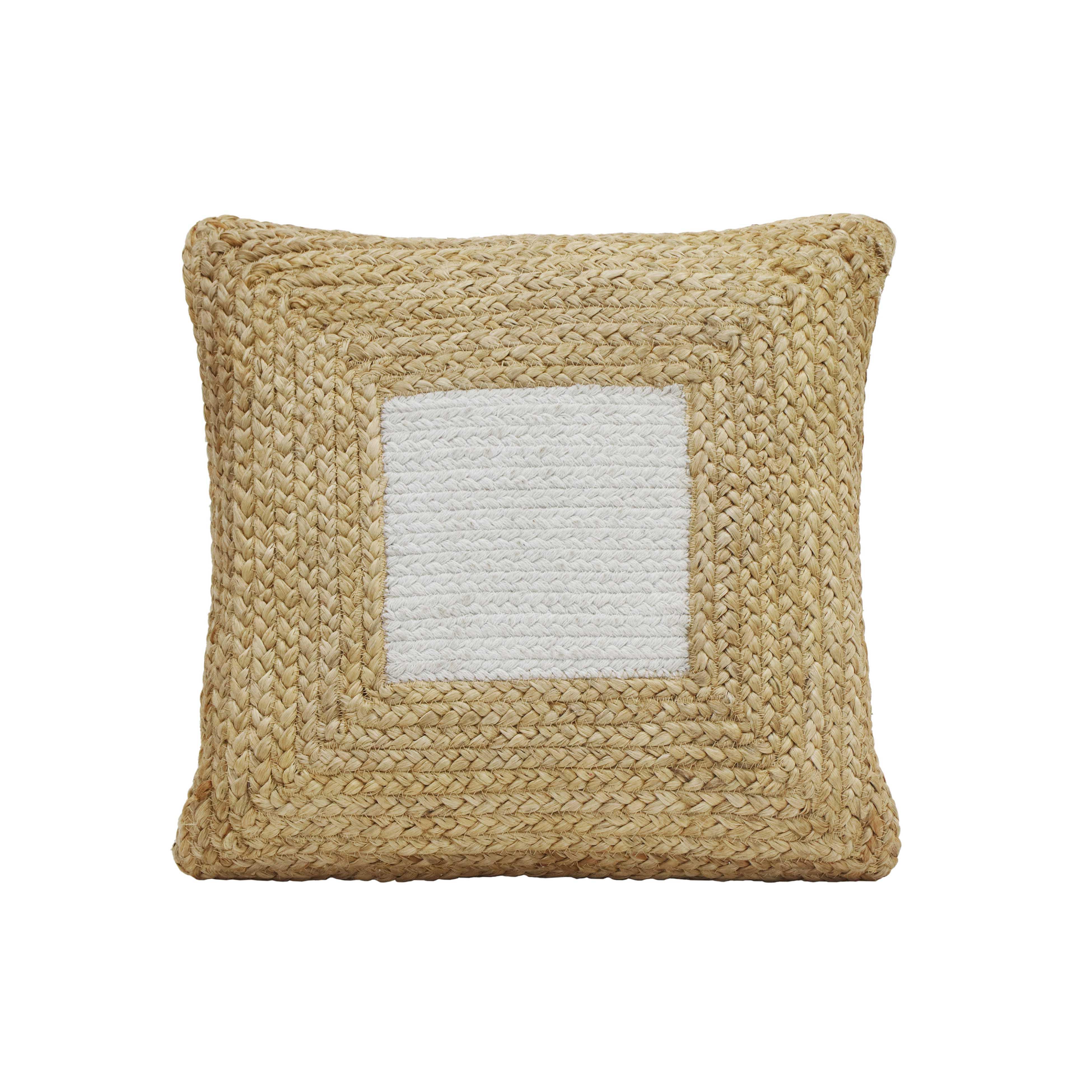 Tov Furniture Pillows - Blank Mind White Square Accent Pillow