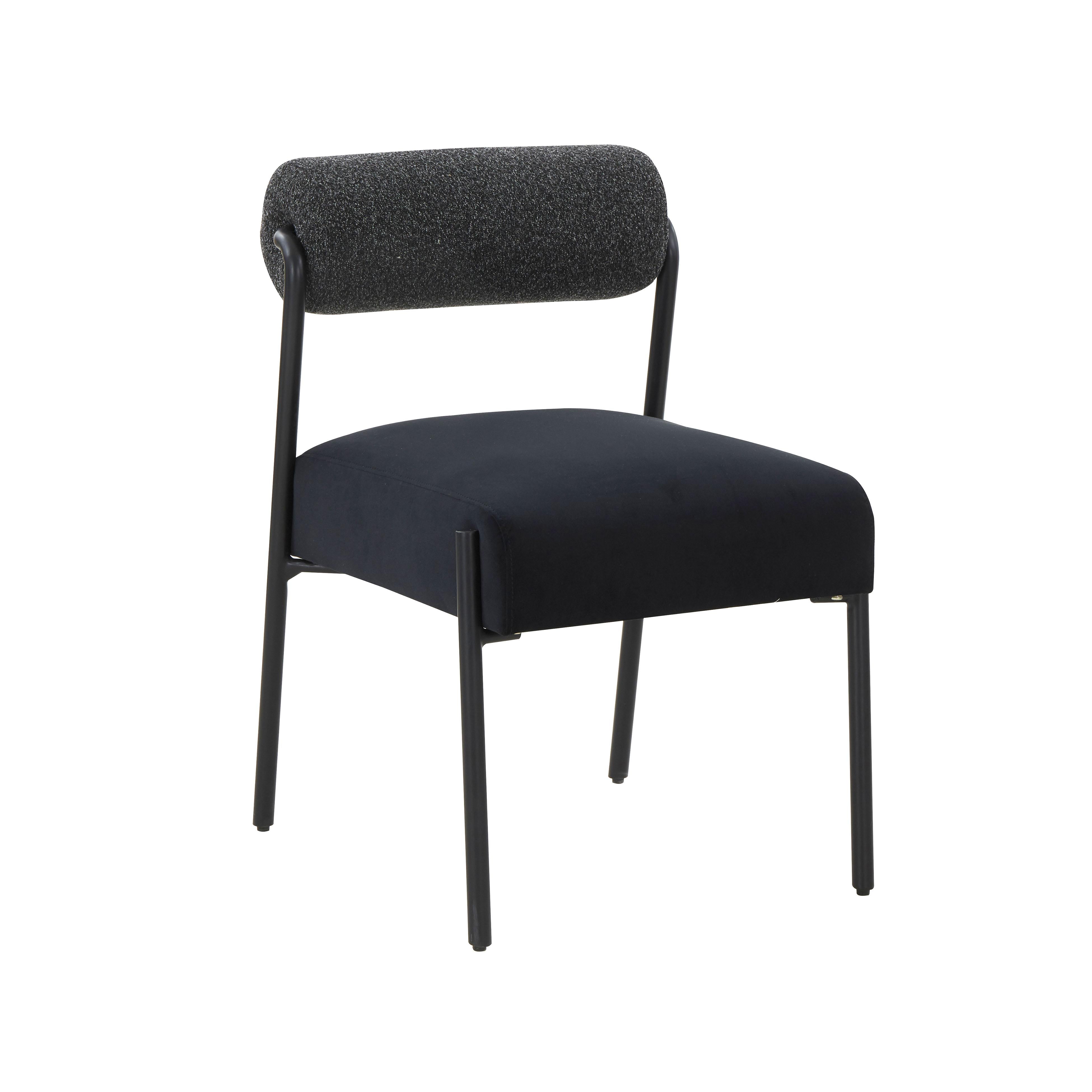 Tov Furniture Dining Chairs - Jolene Black Velvet Dining Chair - Set of 2