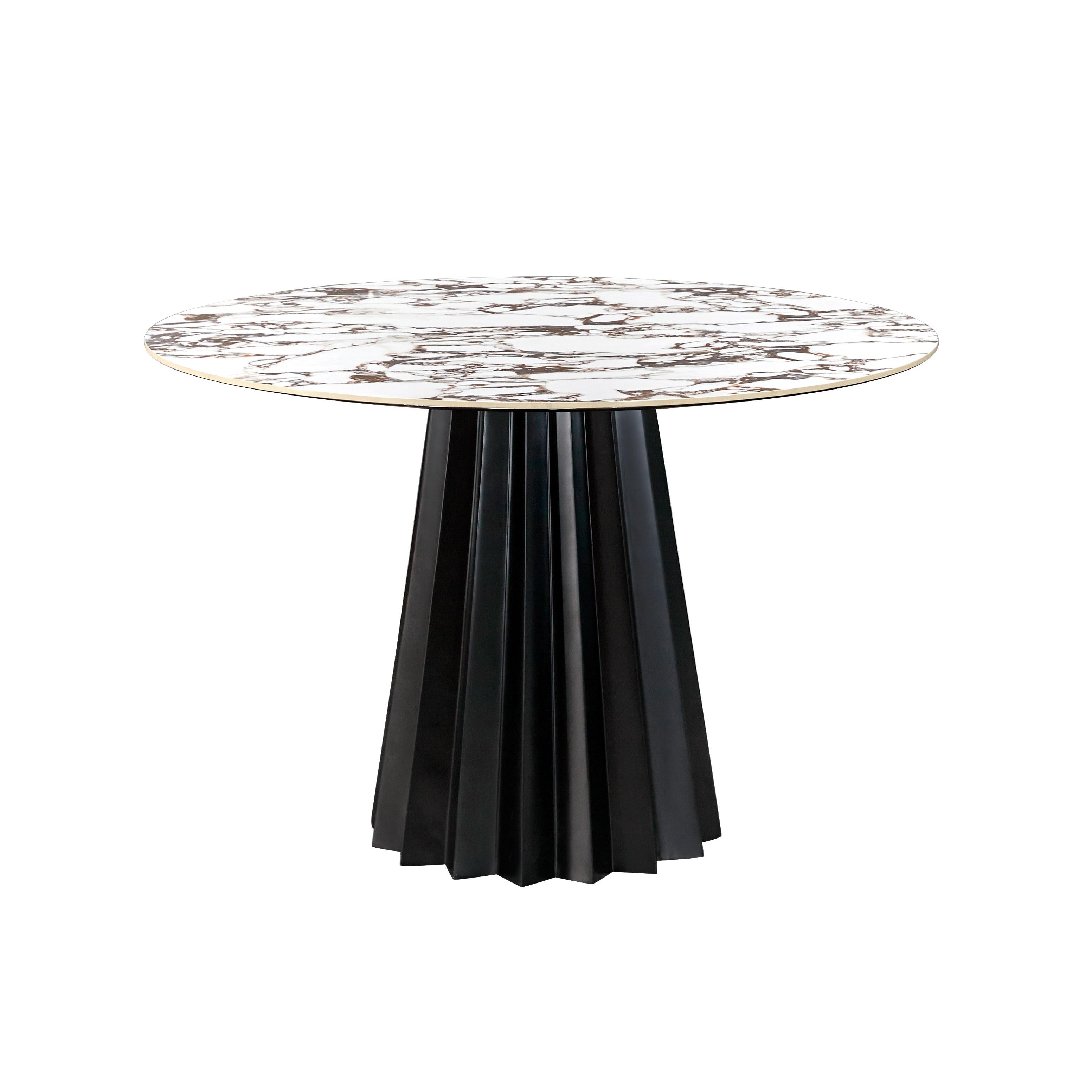 Tov Furniture Dining Tables - Jimena Marble Ceramic 47" Round Dining Table