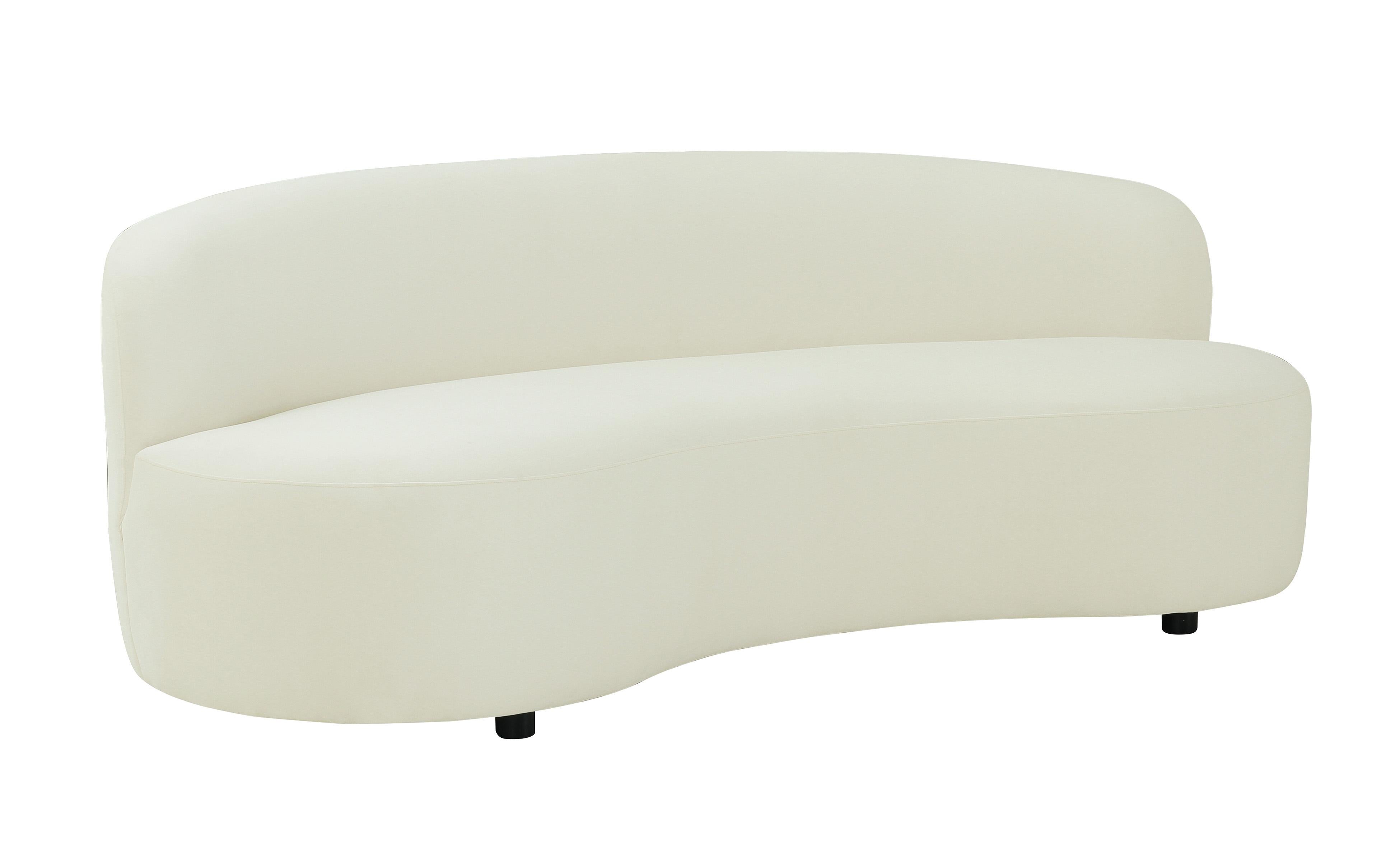Tov Furniture Sofas - Cannellini Cream Velvet Sofa
