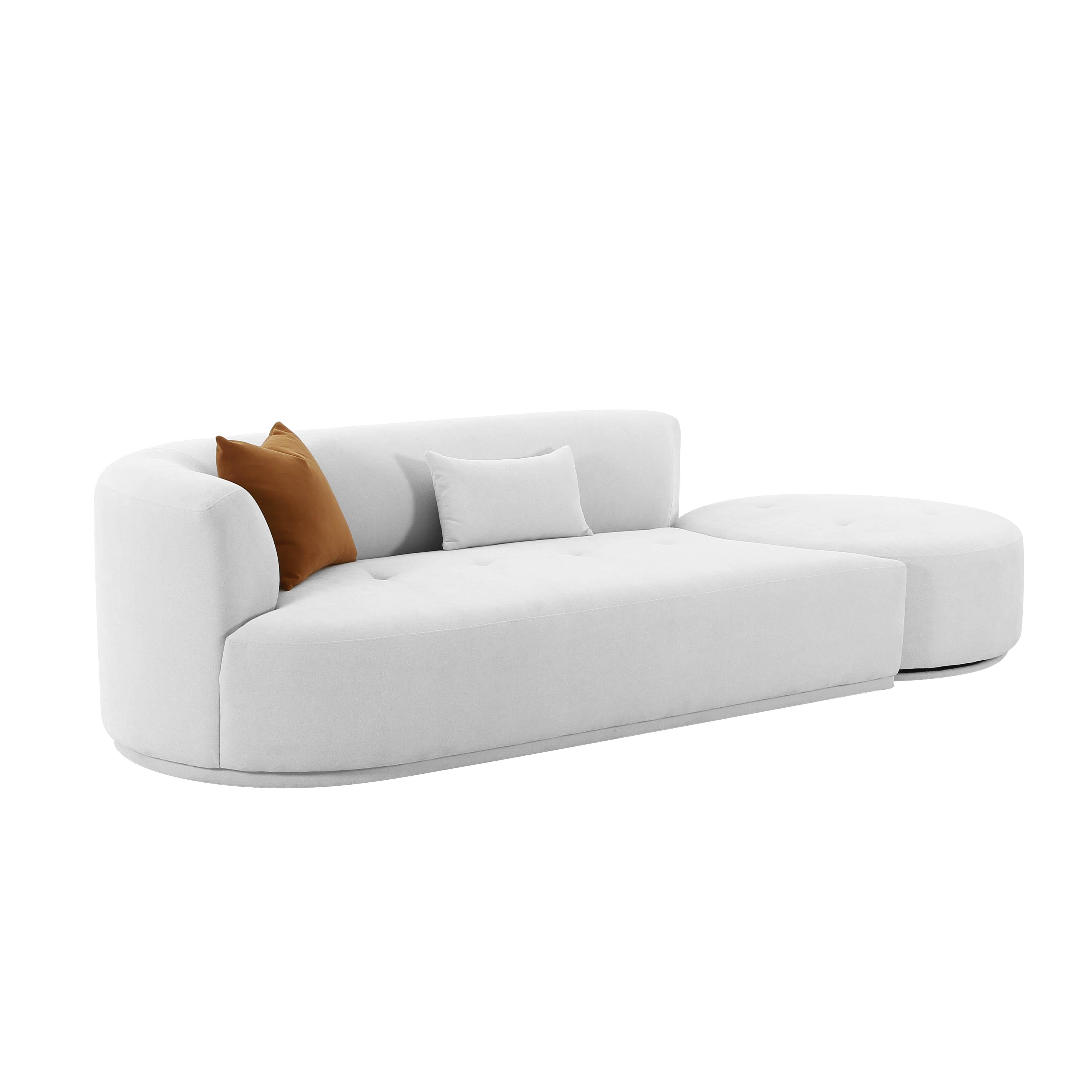 Tov Furniture Sofas - Fickle Grey Velvet 2-Piece Chaise Modular LAF Sofa
