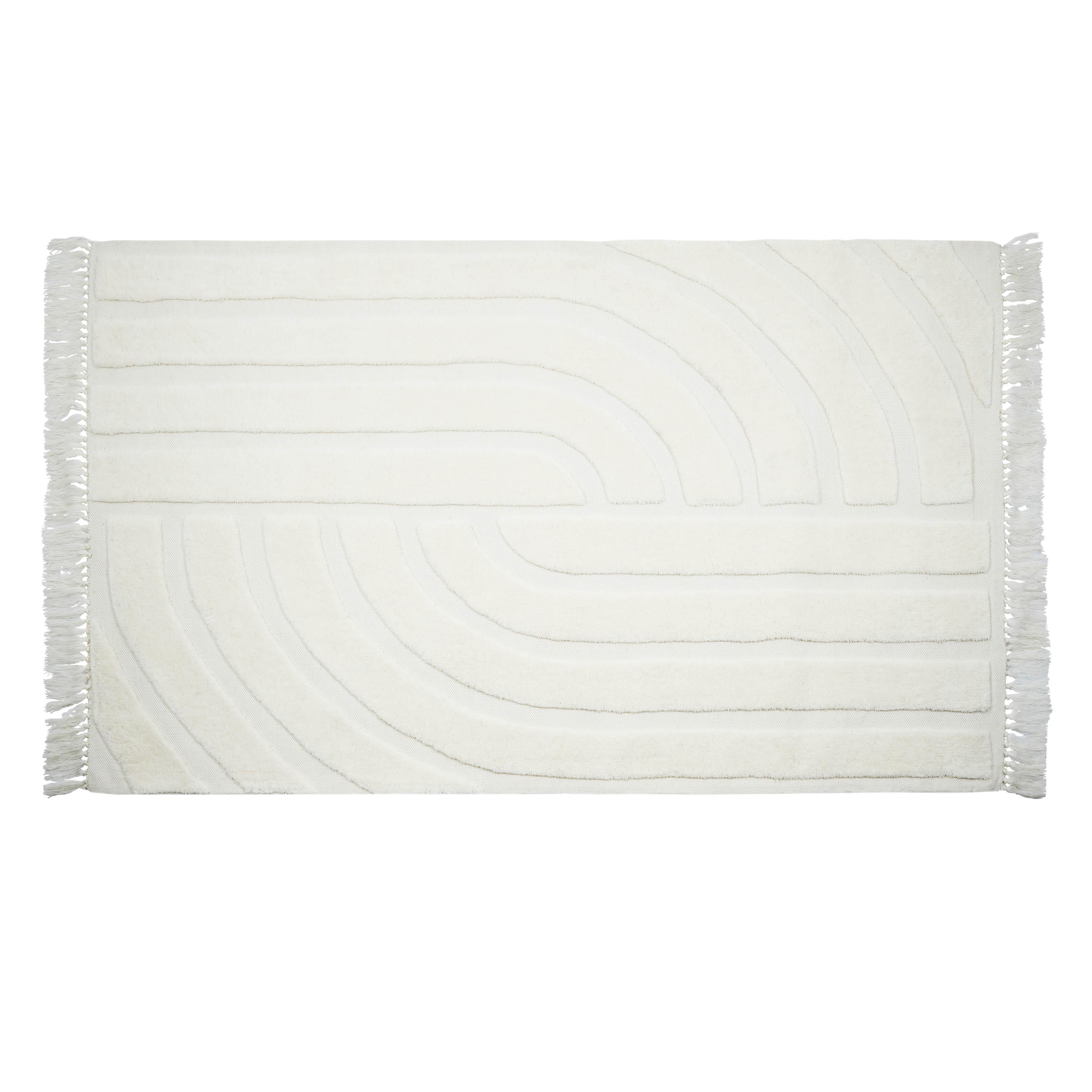 Tov Furniture Rugs - Loop White 5' x 8' Area Rug