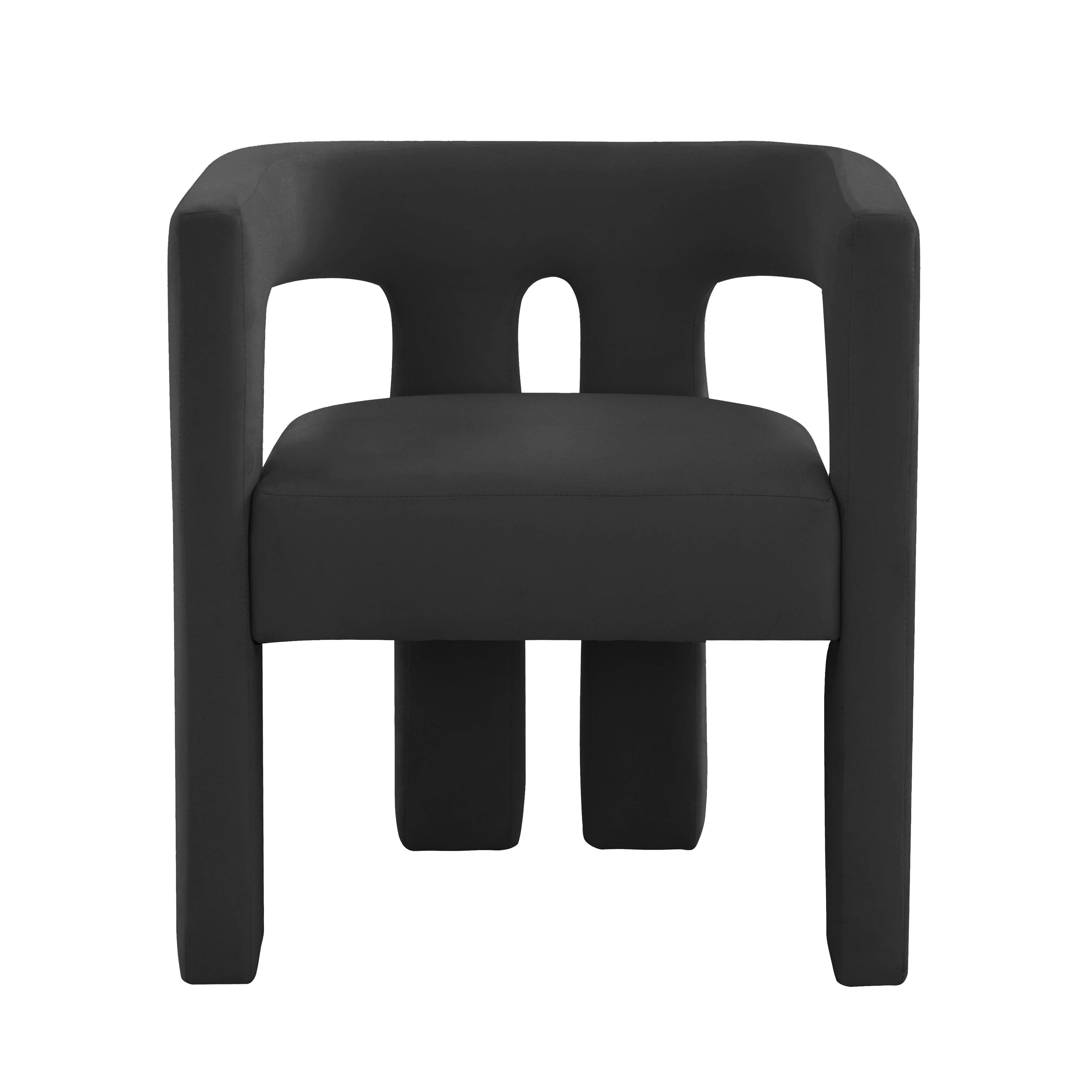 Tov Furniture Accent Chairs - Sloane Black Velvet Chair