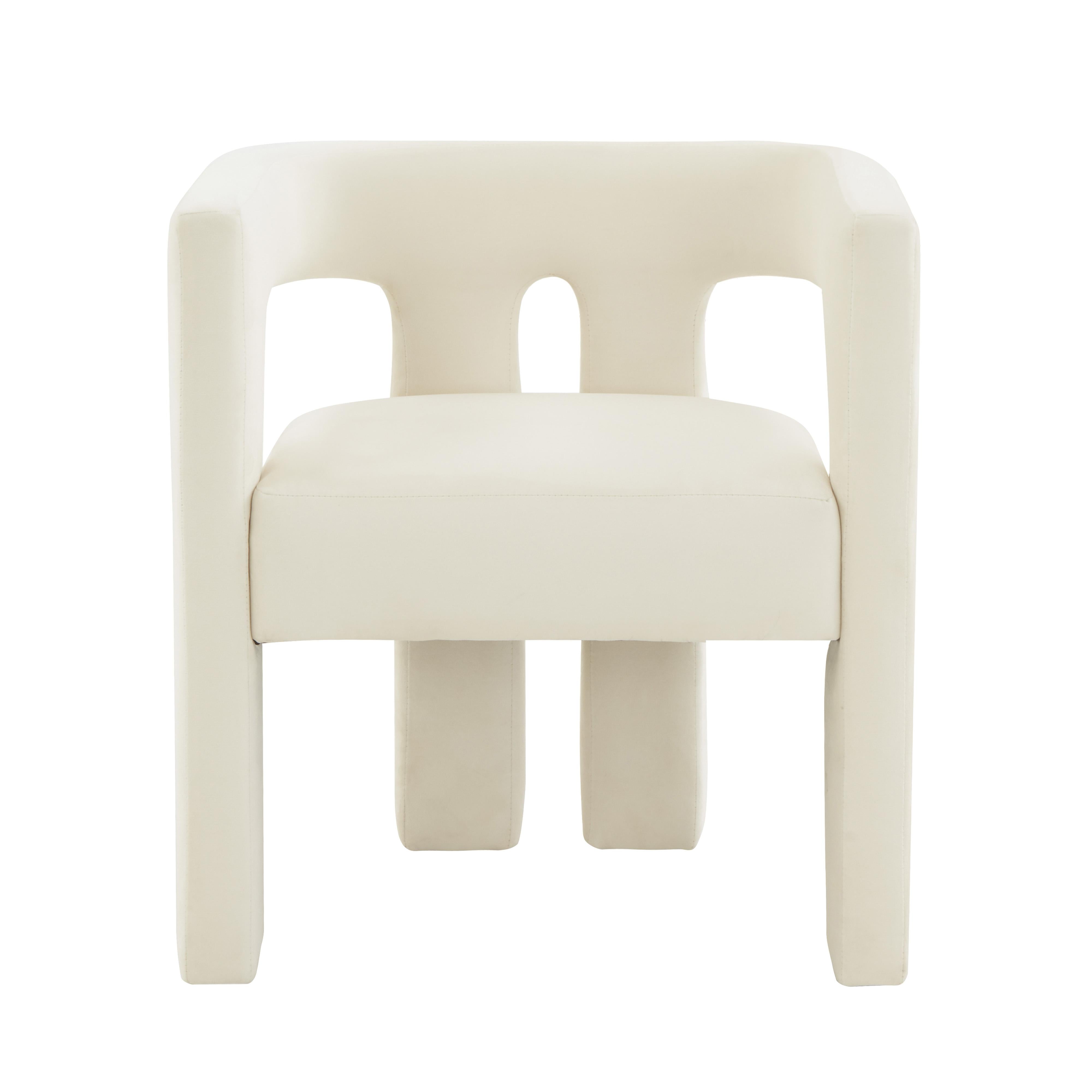 Tov Furniture Accent Chairs - Sloane Cream Velvet Chair