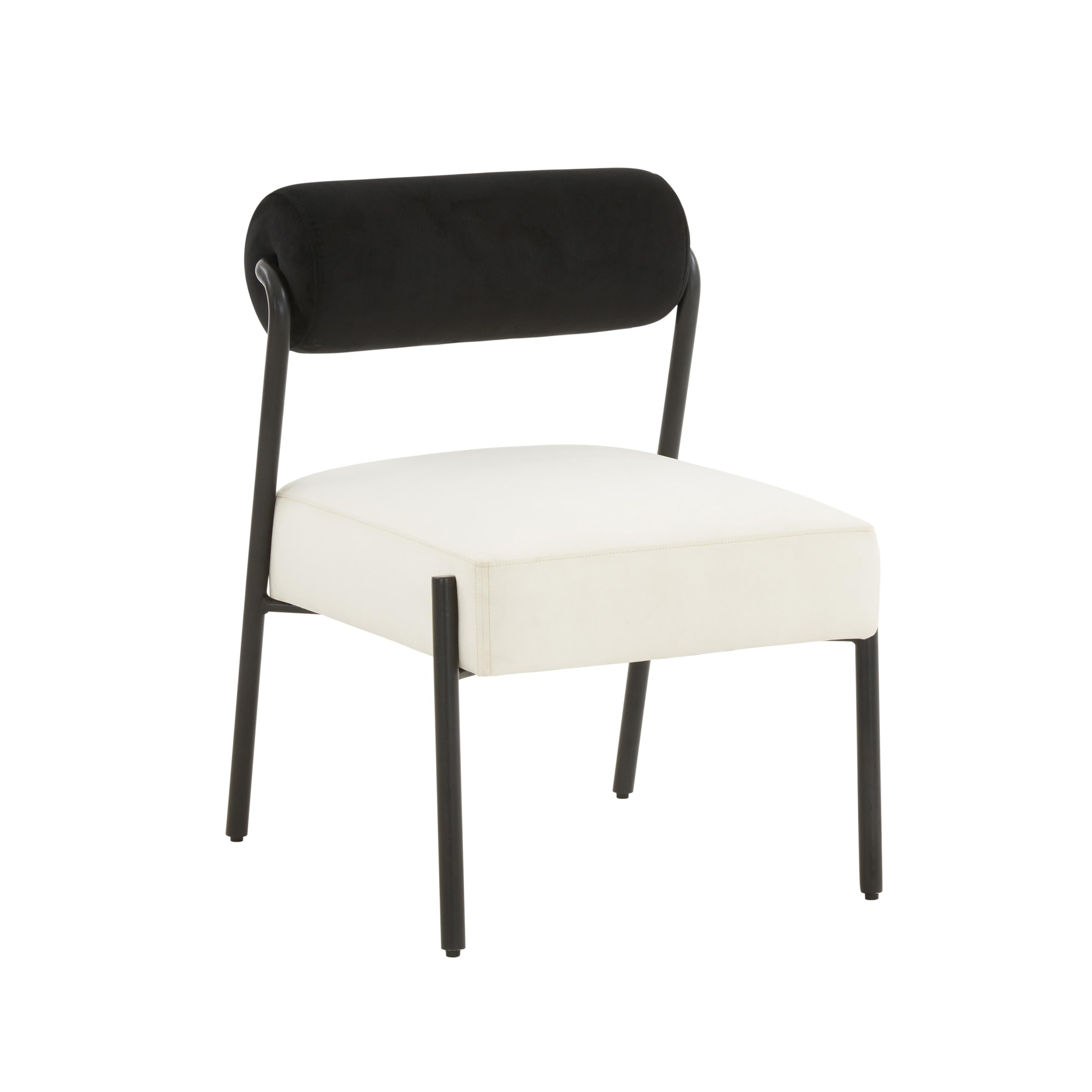 Tov Furniture Accent Chairs - Jolene Cream Velvet Accent Chair