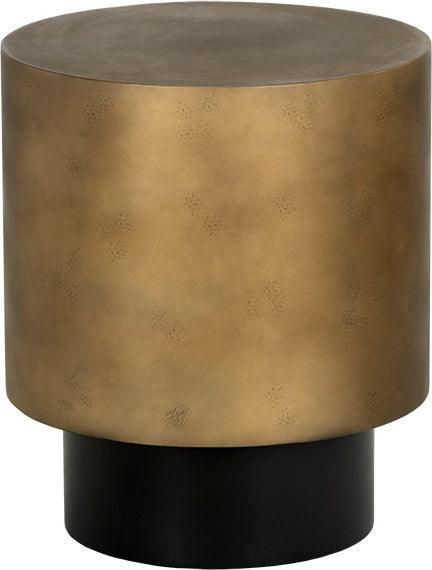 SUNPAN Side & End Tables - Bernaby End Table Antique Brass Gold