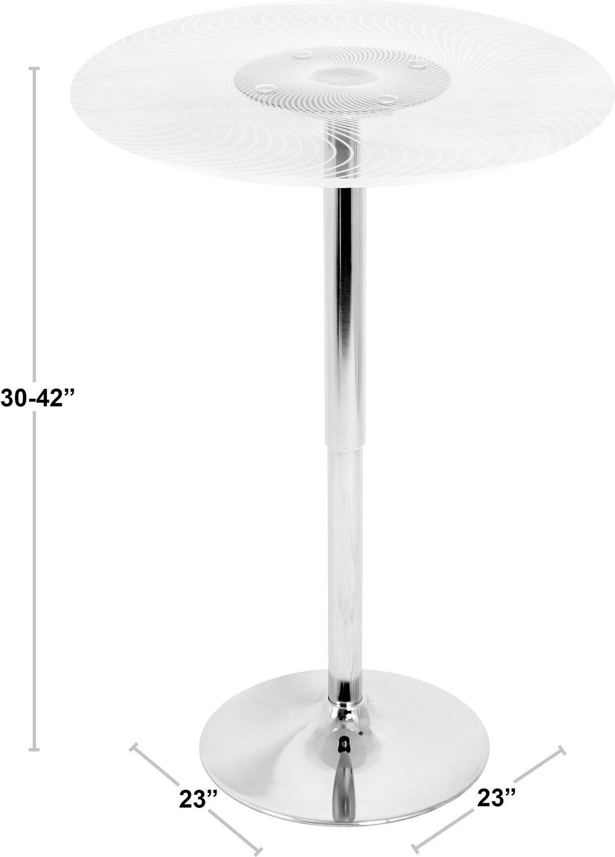 Lumisource Bar Tables - Spyra Contemporary Light Up Adjustable Bar Table