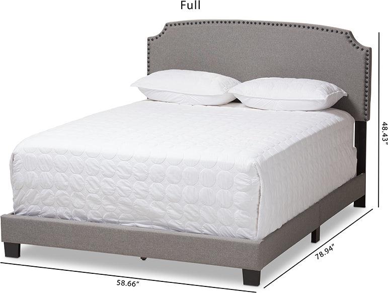 Wholesale Interiors Beds - Odette Full Bed Light Gray