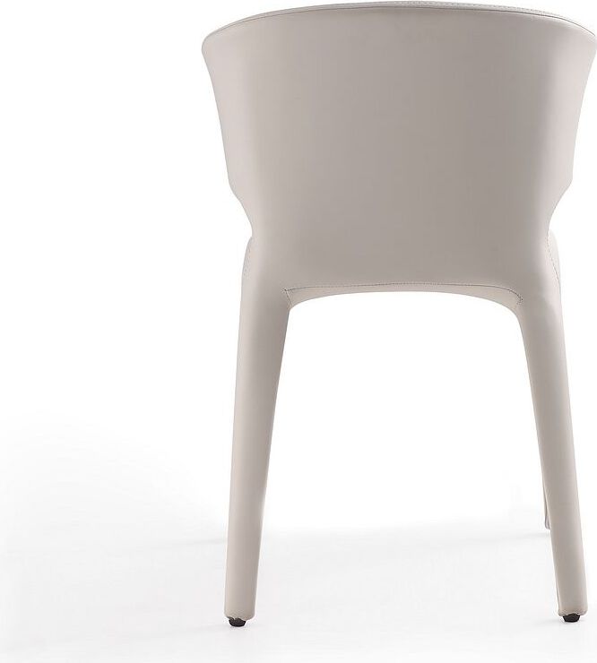 Manhattan Comfort Dining Chairs - Conrad Cream Faux Leather Dining Chair (Set of 2)