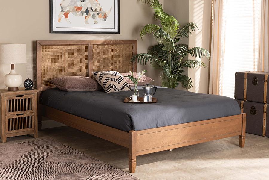 Wholesale Interiors Beds - Redmond Queen Bed Walnut Brown
