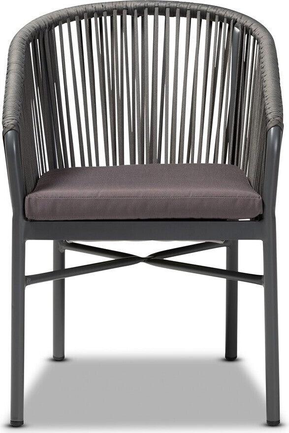 Wholesale Interiors Outdoor Dining Chairs - Marcus Outdoor Dining Chair Gray