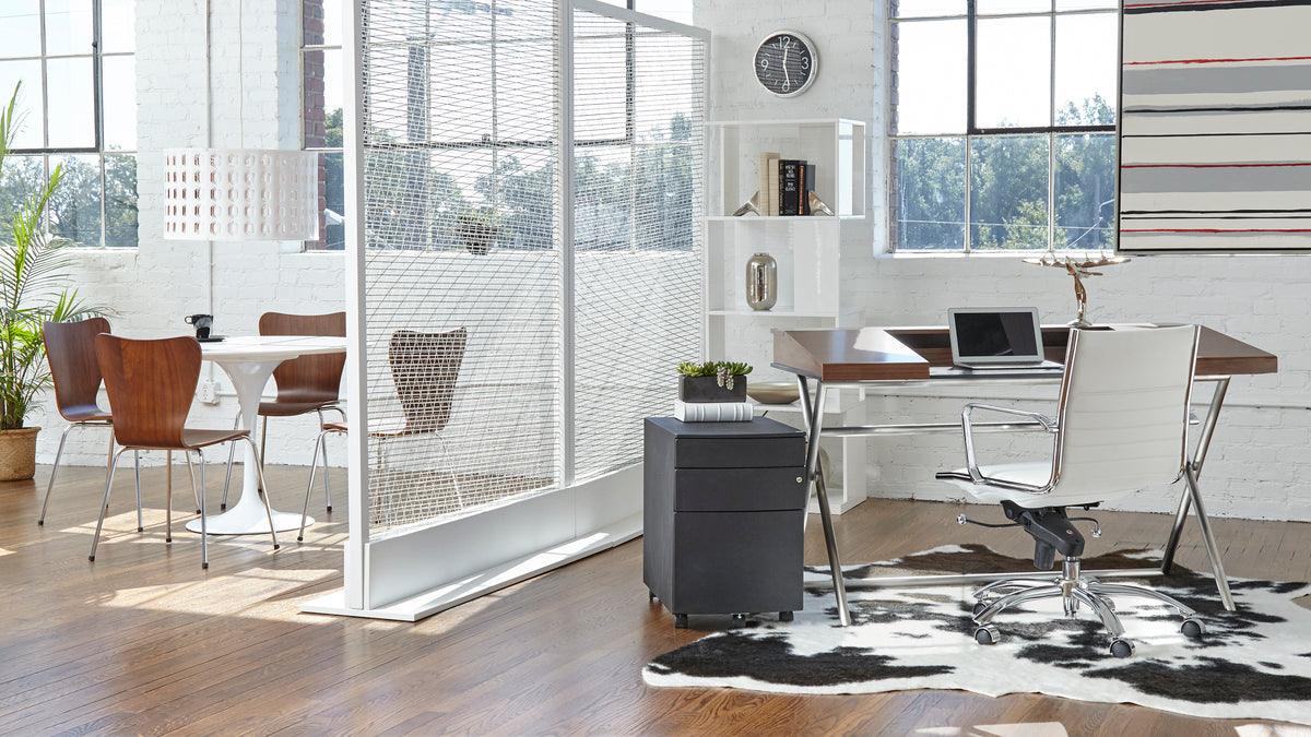 Euro Style Task Chairs - Dirk Low Back Office Chair White