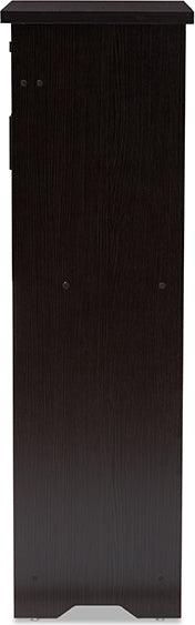 Wholesale Interiors Shoe Storage - Bienna Modern And Contemporary Wenge Brown Finished Shoe Cabinet