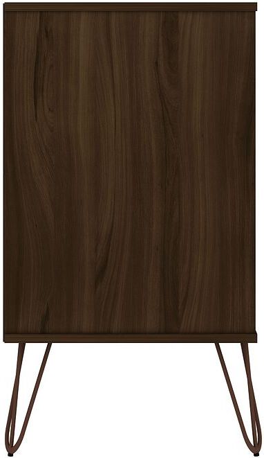 Manhattan Comfort Dressers - Rockefeller 10-Drawer Double Tall Dresser with Metal Legs in Brown