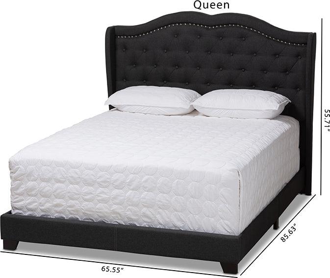 Wholesale Interiors Beds - Aden King Bed Charcoal Gray