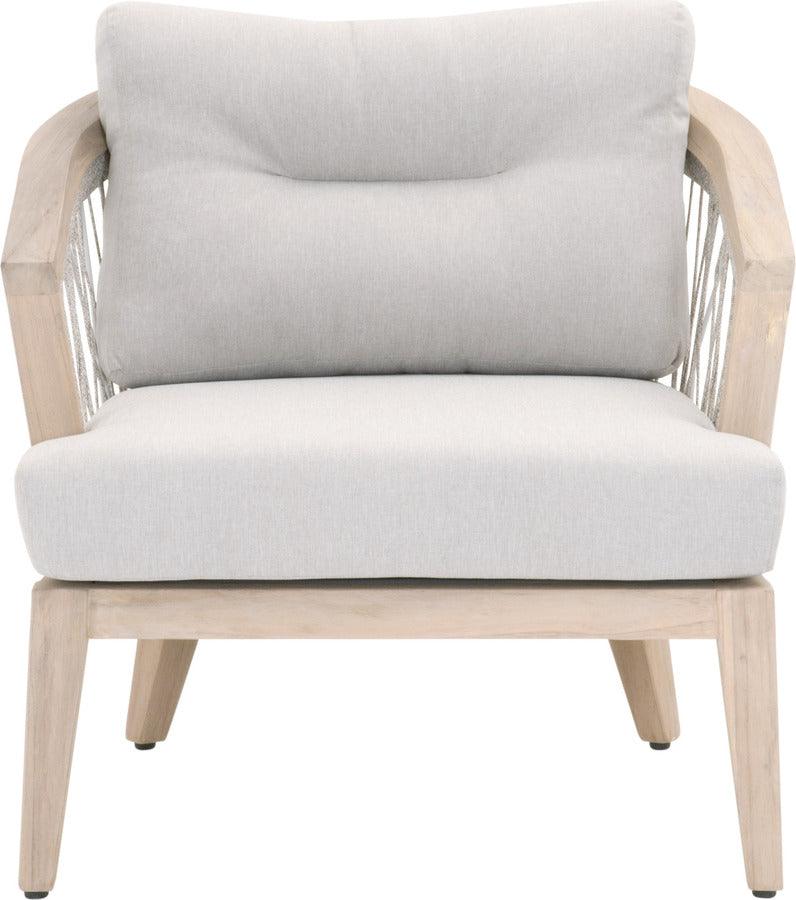 Essentials For Living Chairs - Web Outdoor Club Chair Taupe & White