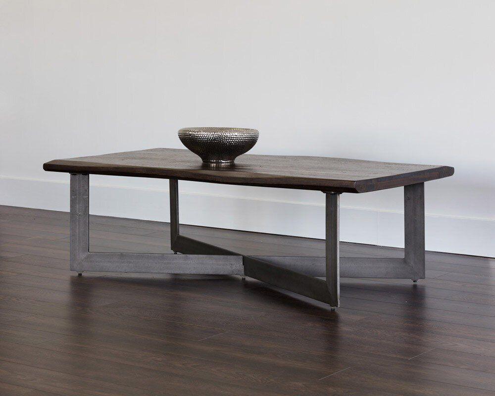 SUNPAN Coffee Tables - Marley Rectangular Coffee Table Walnut Brown
