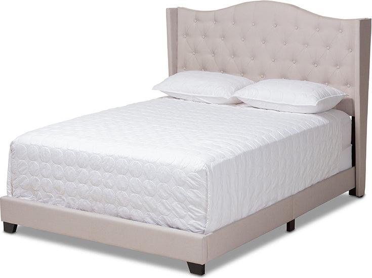 Wholesale Interiors Beds - Alesha Queen Bed Beige