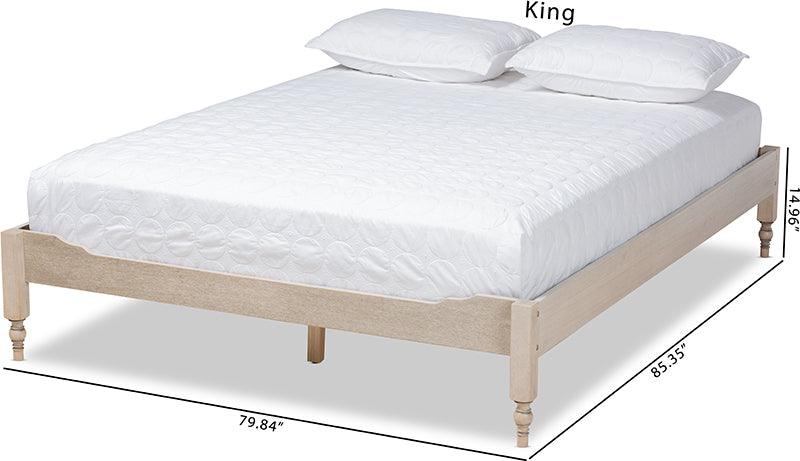 Wholesale Interiors Beds - Laure King Bed Antique White