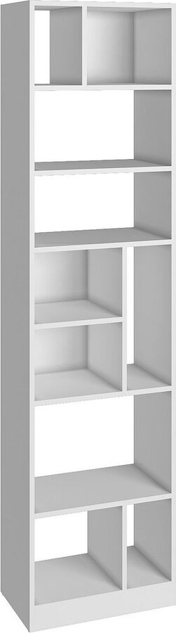 Manhattan Comfort Bookcases & Display Units - Durable Valenca Bookcase 4.0 with 10- Shelves in White
