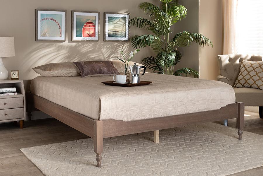 Wholesale Interiors Beds - Laure Full Bed Antique Oak