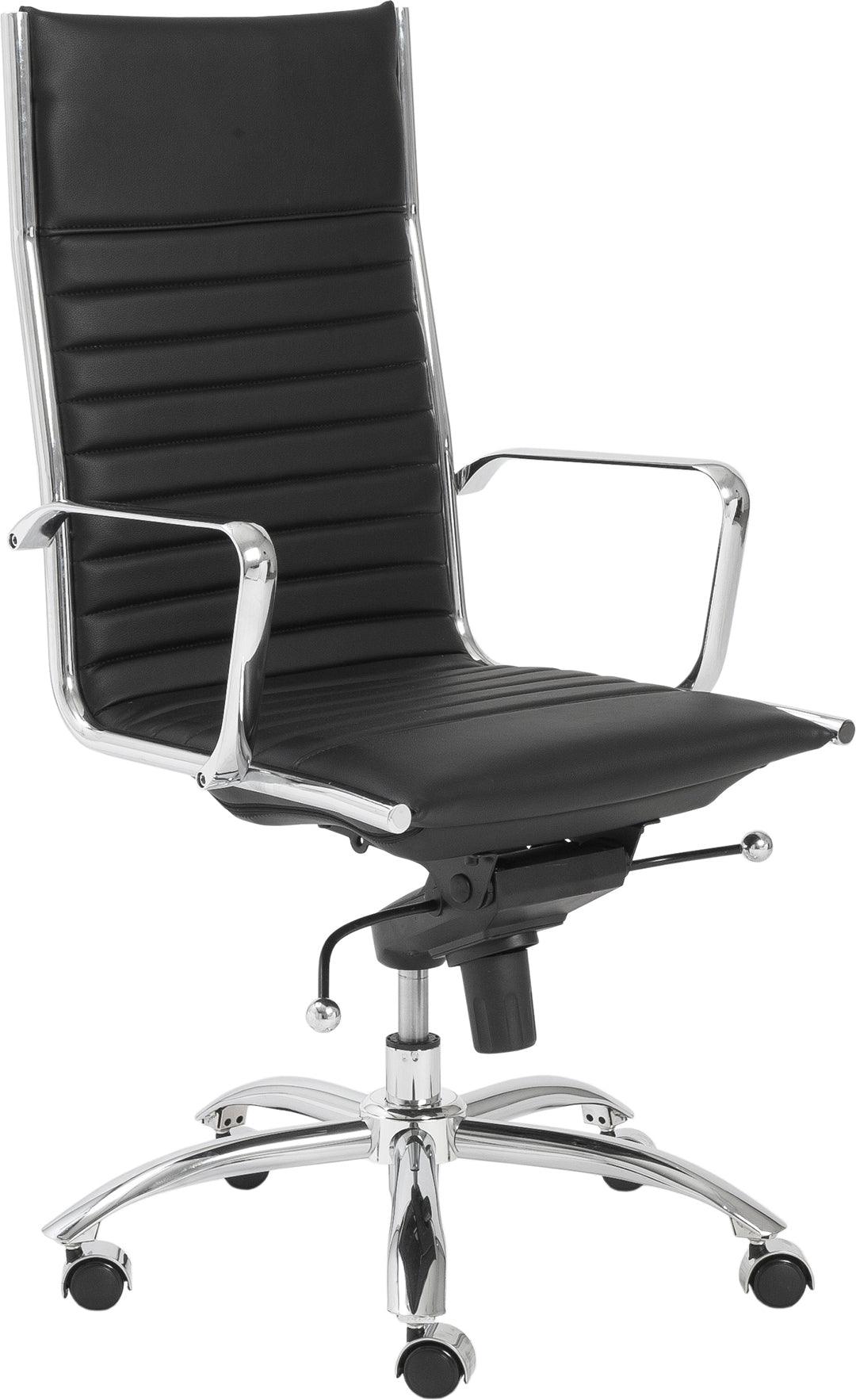 Euro Style Task Chairs - Dirk High Back Office Chair Black
