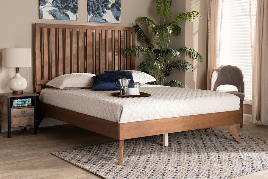 Wholesale Interiors Beds - Saki Full Bed Walnut Brown