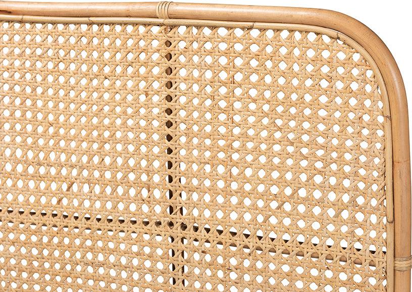 Wholesale Interiors Headboards - Linette Modern Bohemian Natural Rattan Queen Size Standalone Headboard