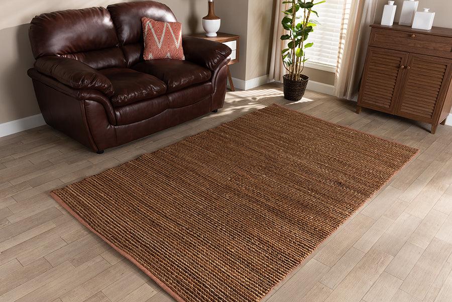 Wholesale Interiors Indoor Rugs - Zaguri Modern and Contemporary Natural Handwoven Leather Blend Area Rug