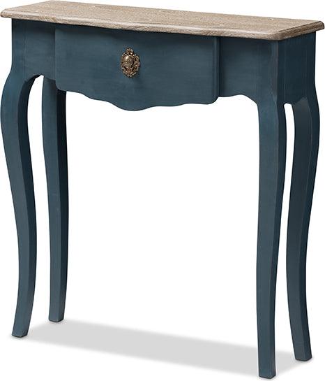 Wholesale Interiors Consoles - Mazarine Classic and Provincial Blue Spruce Finished Console Table