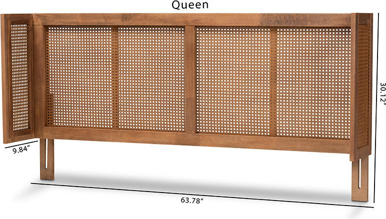 Wholesale Interiors Headboards - Rina Queen Headboard Ash walnut