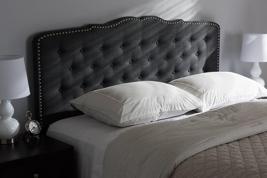 Wholesale Interiors Headboards - Lucy Queen Headboard Dark Gray