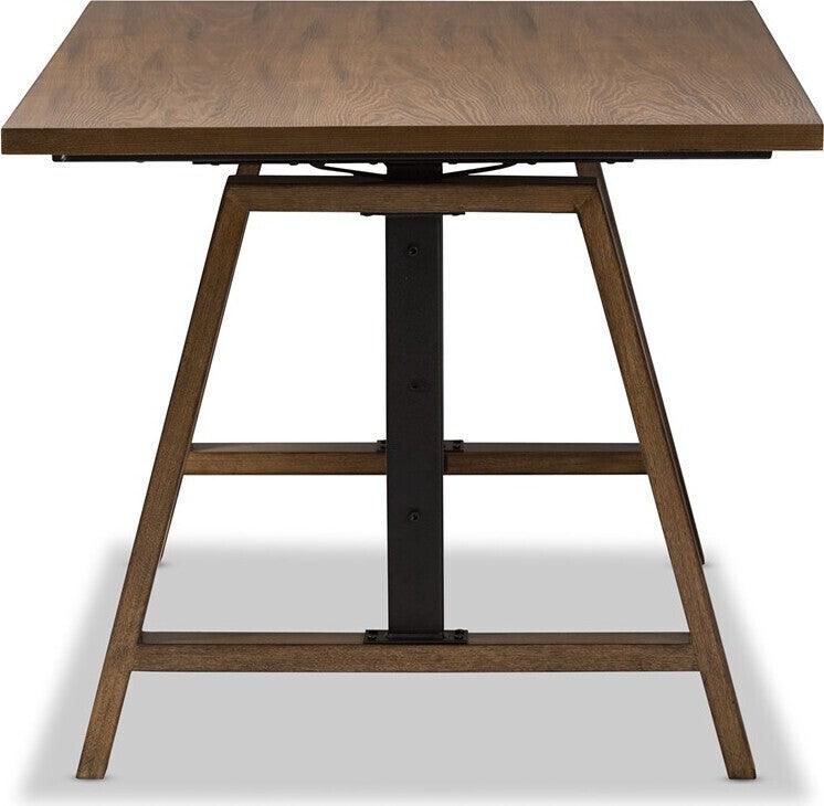 Wholesale Interiors Desks - Nico Adjustable Height Work Table Distressed Ash