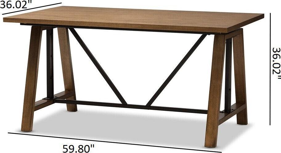 Wholesale Interiors Desks - Nico Adjustable Height Work Table Distressed Ash