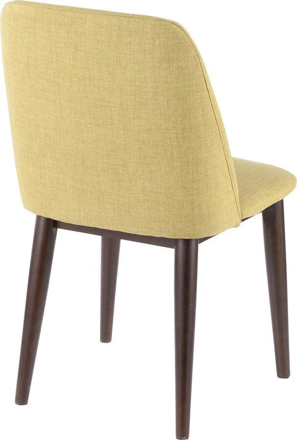 Lumisource Dining Chairs - Tintori Contemporary Dining Chair in Green Fabric - Set of 2