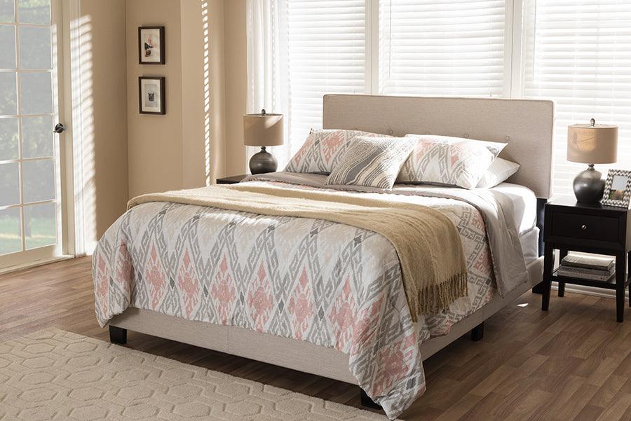 Wholesale Interiors Beds - Hampton Full Bed Light Beige